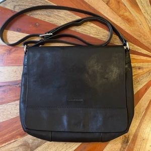Gerry Weber Genuine Leather Crossbody bag, Black
